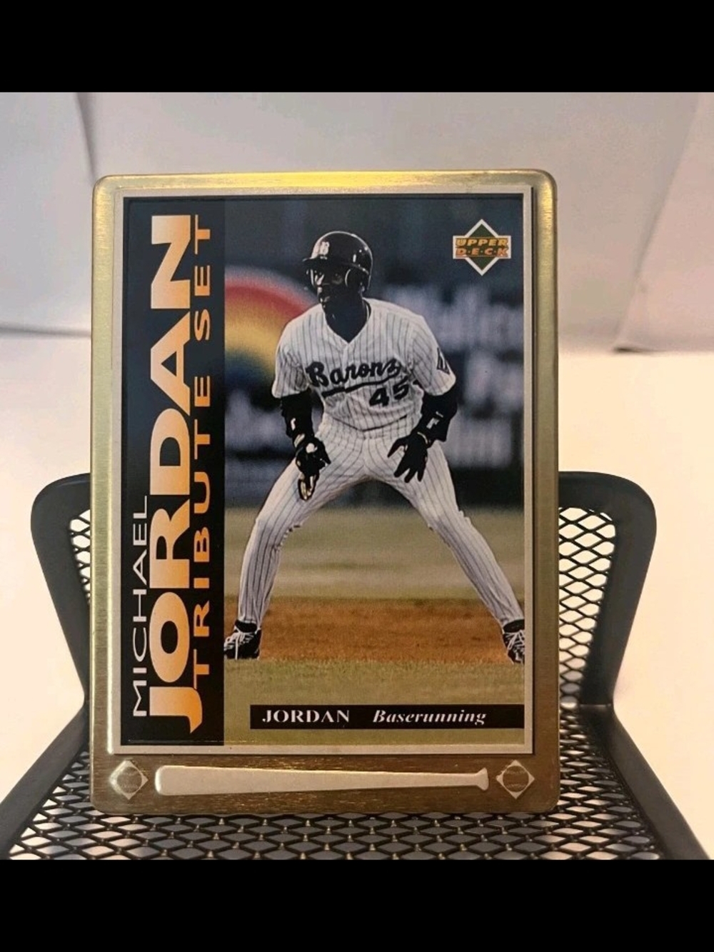 Rare 1995 Upper Deck Gold Metal Tribute Baseball Michael Jordan #JT3